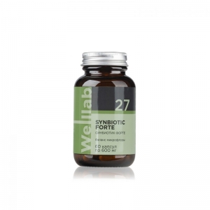 БАД с пробиотиками и пребиотиками Welllab Synbiotic Forte, 60 капсул